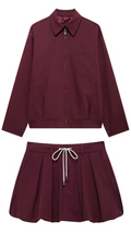 Noni Burgundy Set – Eleganter Damen Zweiteiler