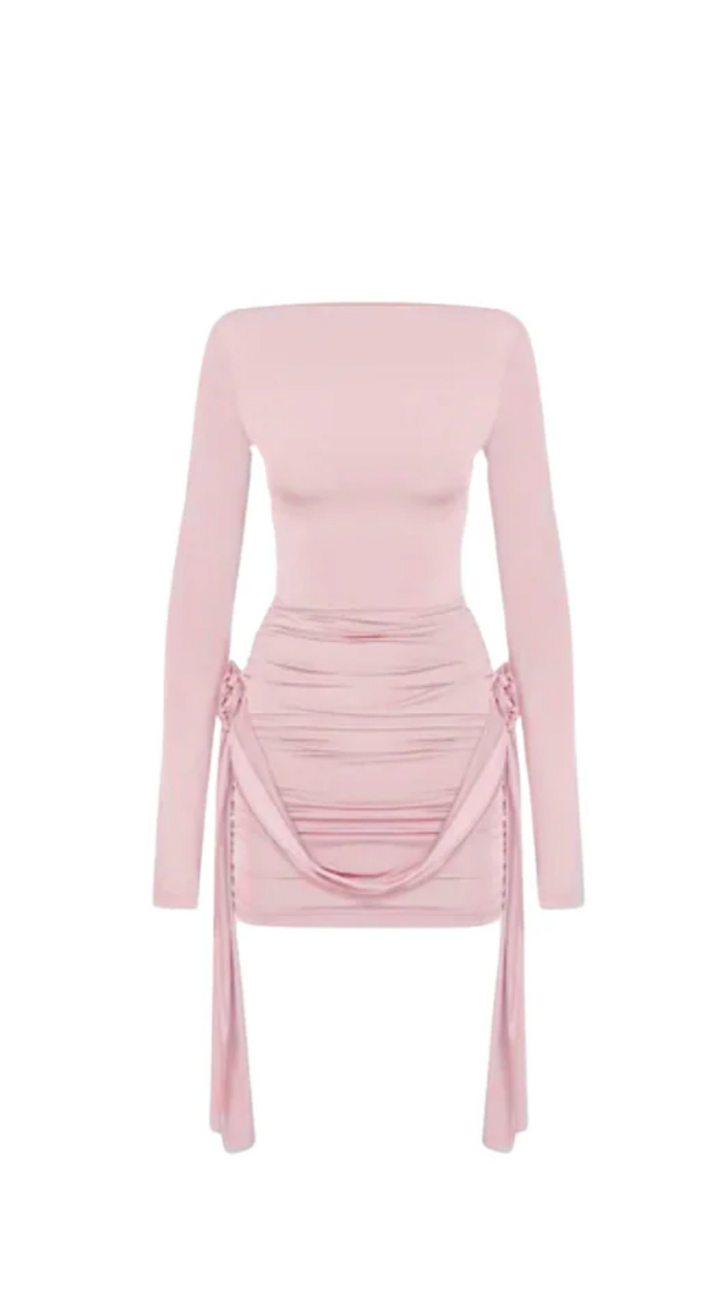 RoseCharm Off-Shoulder Langarmkleid