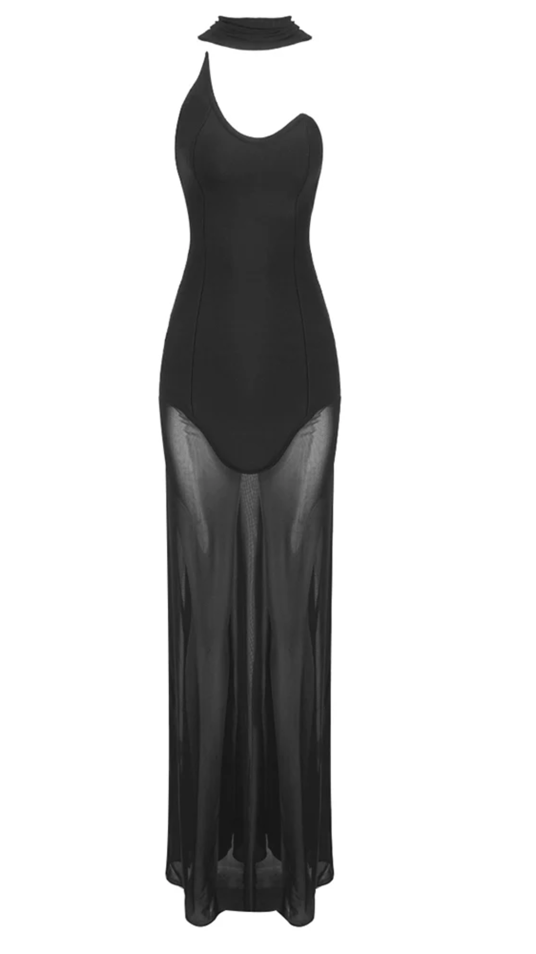 Urla Abendkleid - Elegantes Abendkleid mit Mesh-Rock