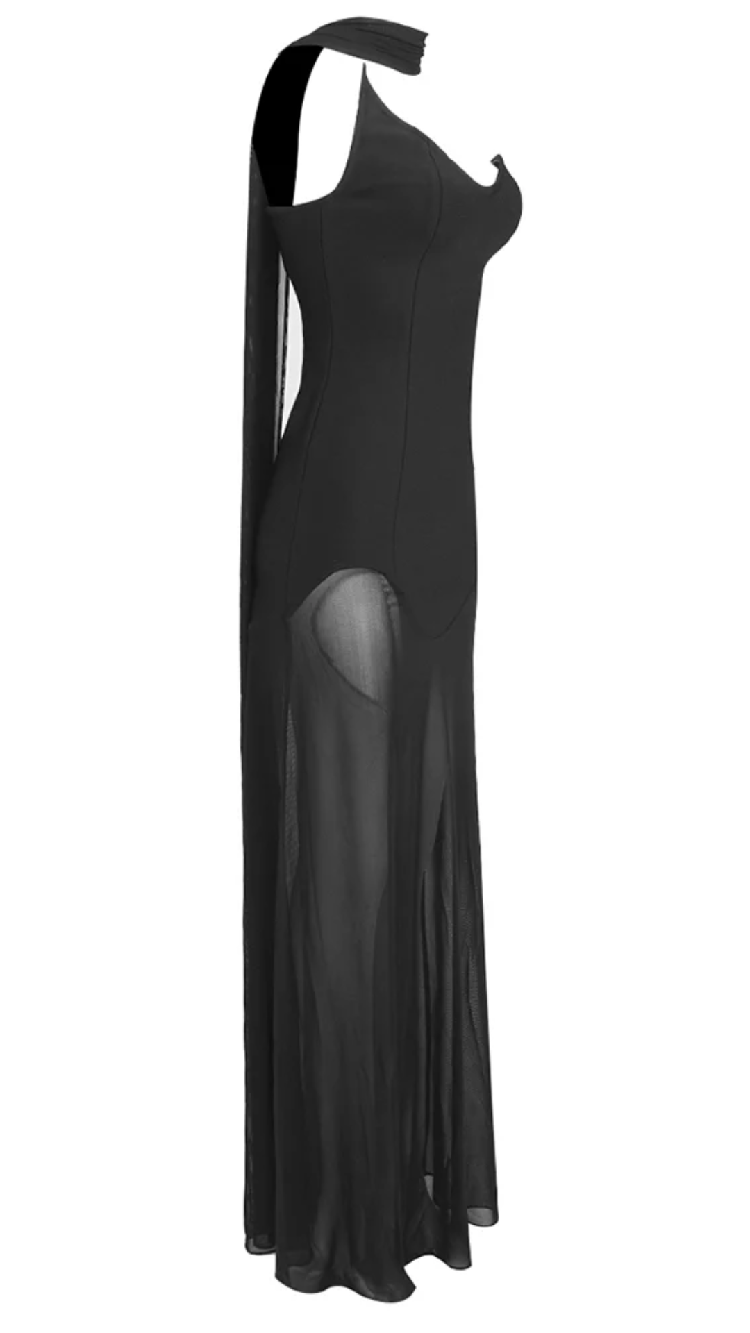 Urla Abendkleid - Elegantes Abendkleid mit Mesh-Rock