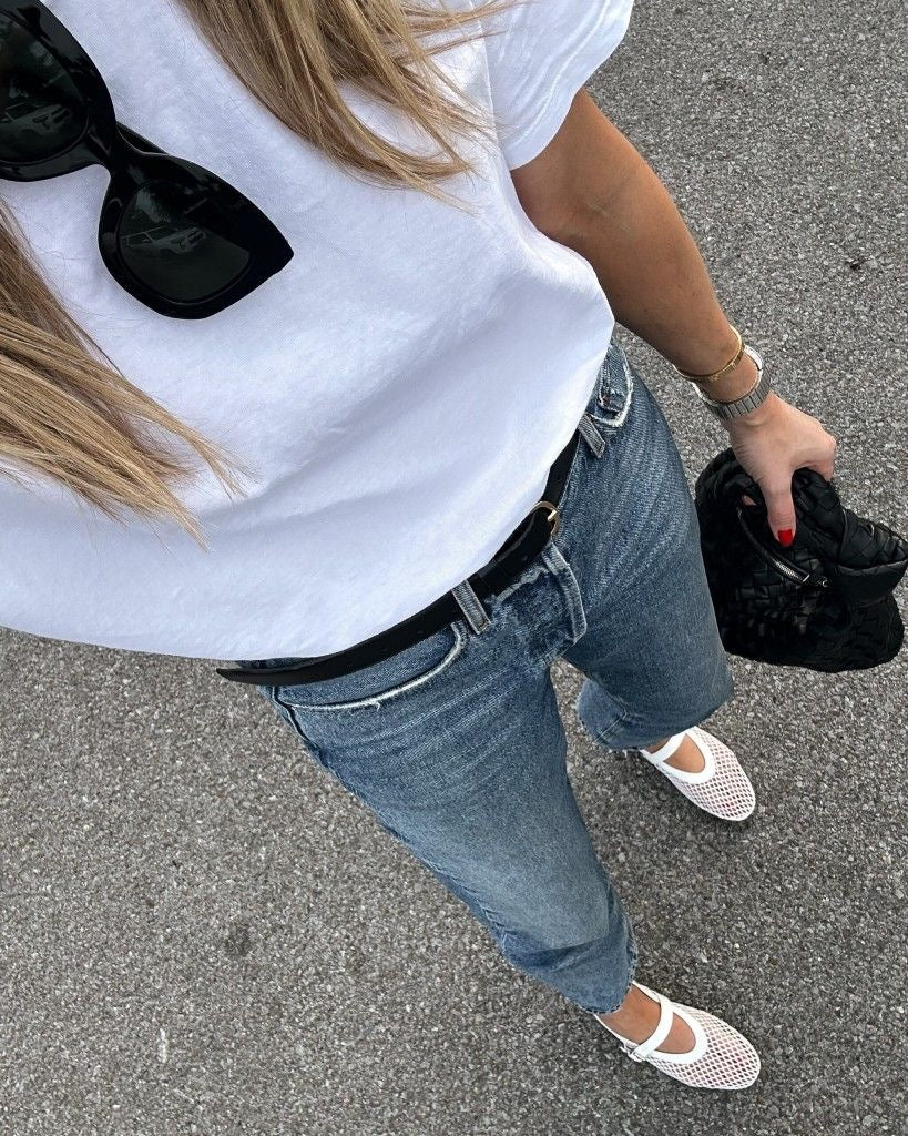 Mary Jane Mesh Ballerinas – Summer Edit