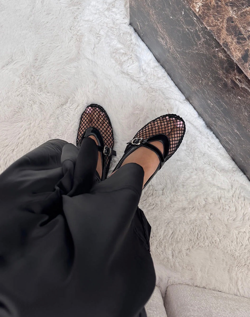 Mary Jane Mesh Ballerinas – Summer Edit
