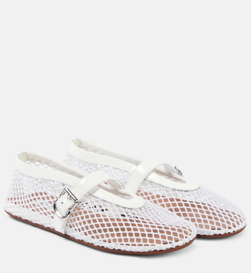 Mary Jane Mesh Ballerinas – Summer Edit