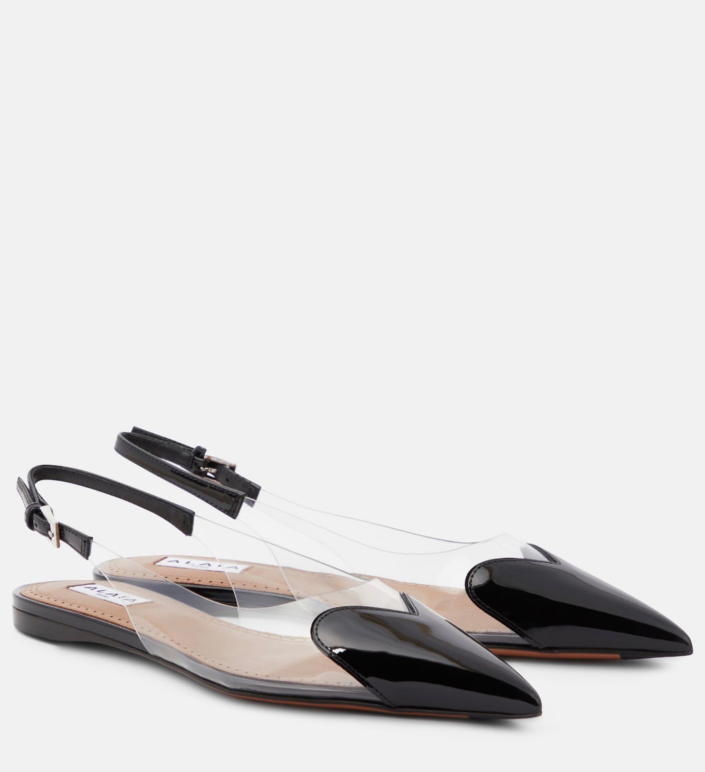 Slingback Flats Transparent – Minimal Pointed