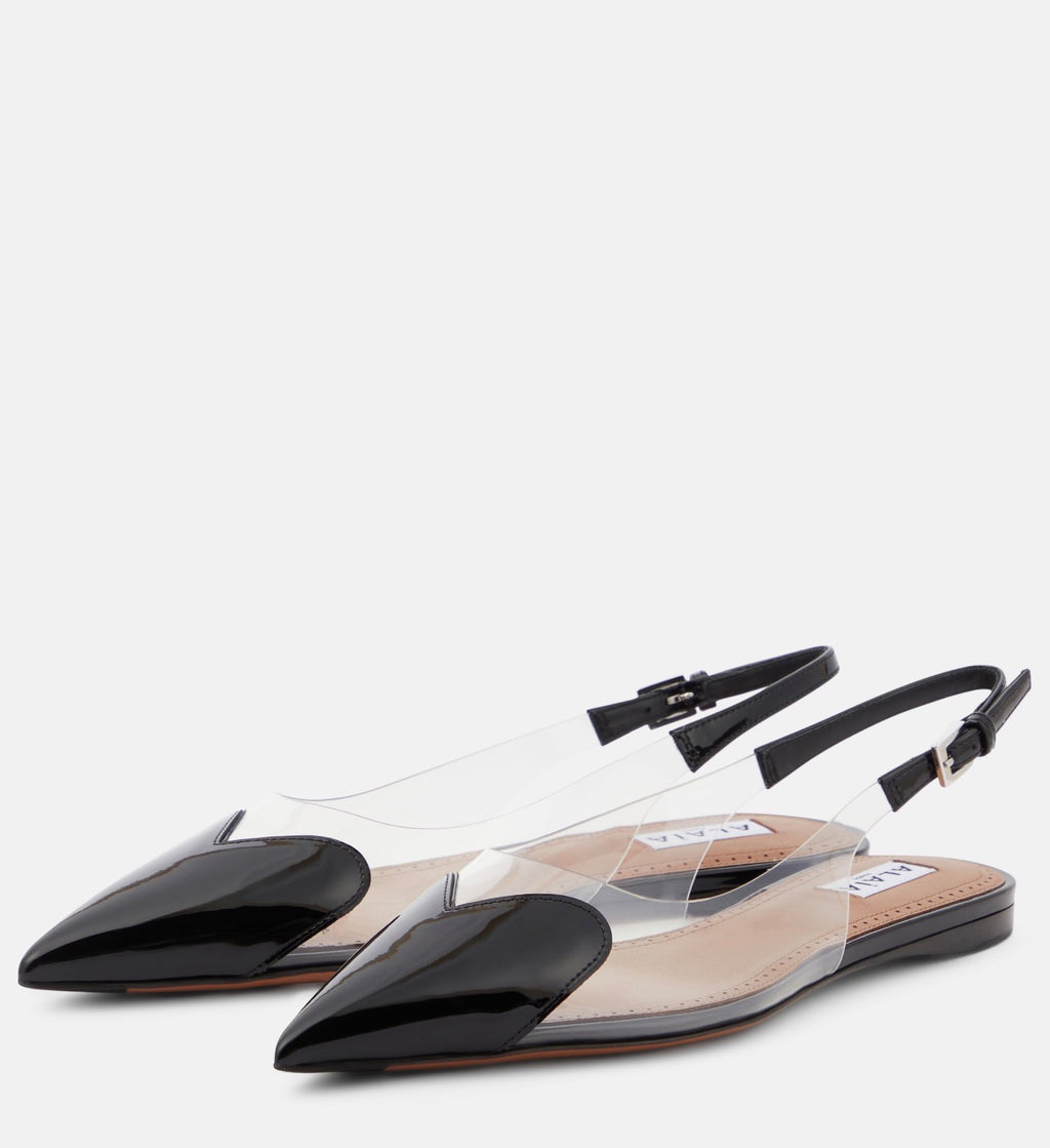 Slingback Flats Transparent – Minimal Pointed