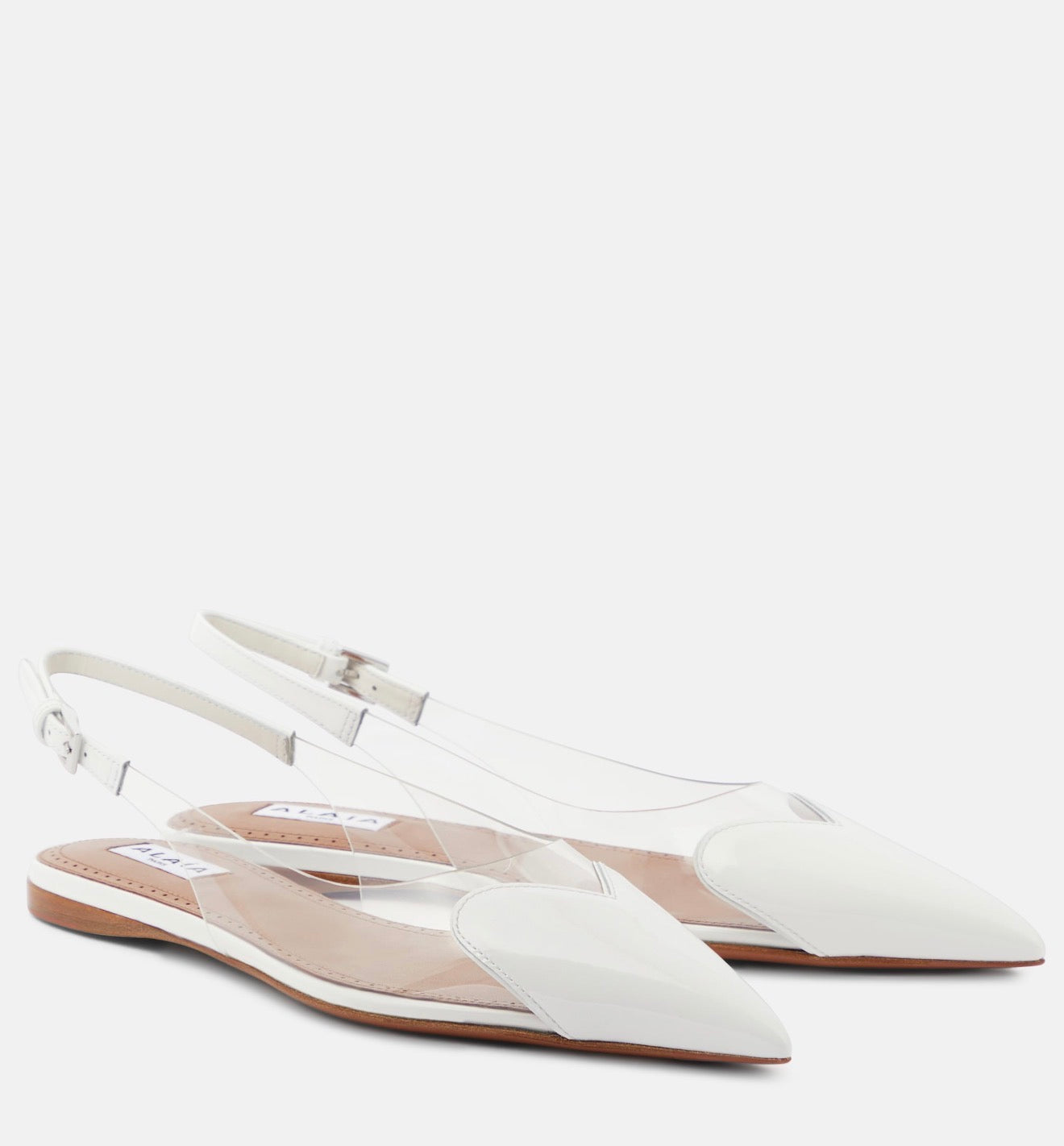 Slingback Flats Transparent – Minimal Pointed