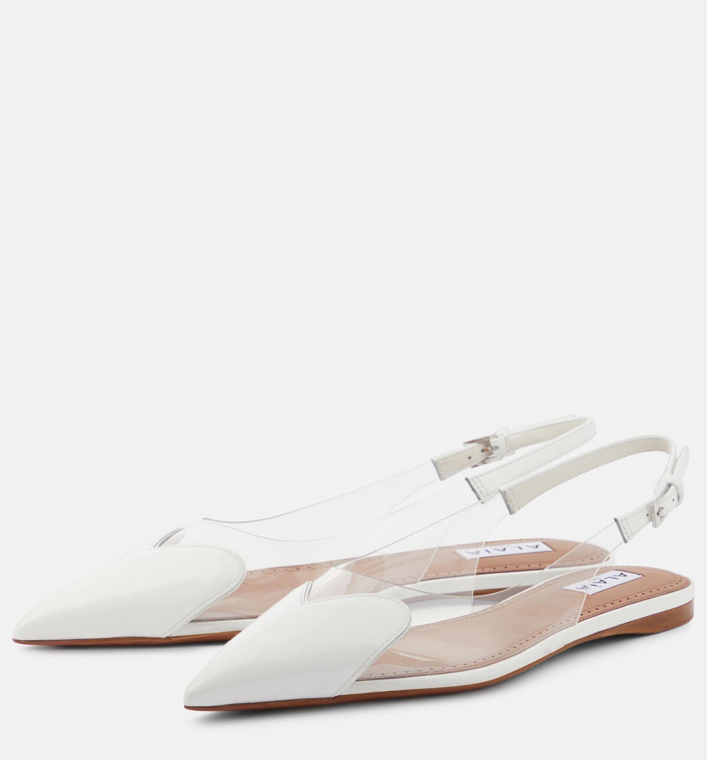 Slingback Flats Transparent – Minimal Pointed