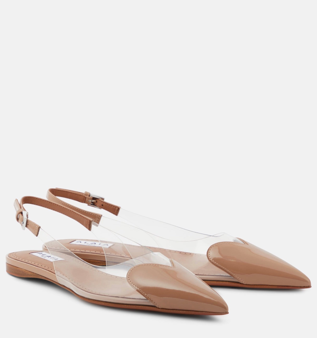 Slingback Flats Transparent – Minimal Pointed
