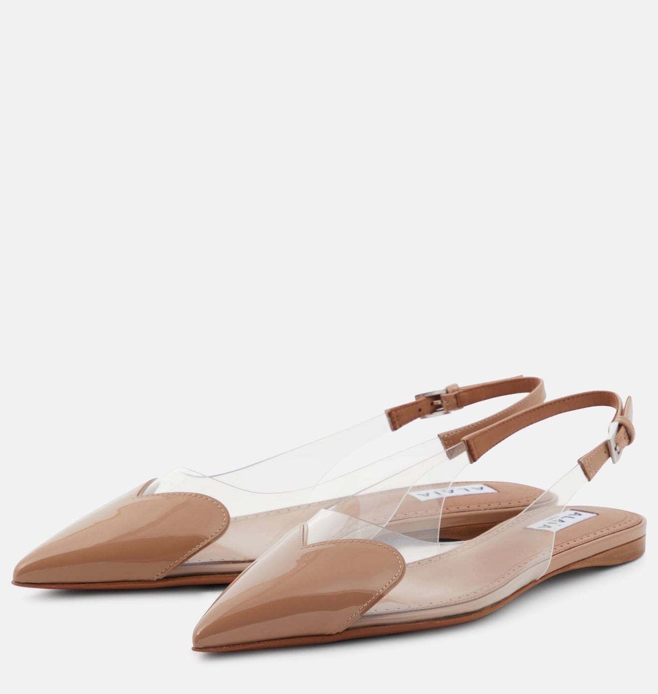 Slingback Flats Transparent – Minimal Pointed