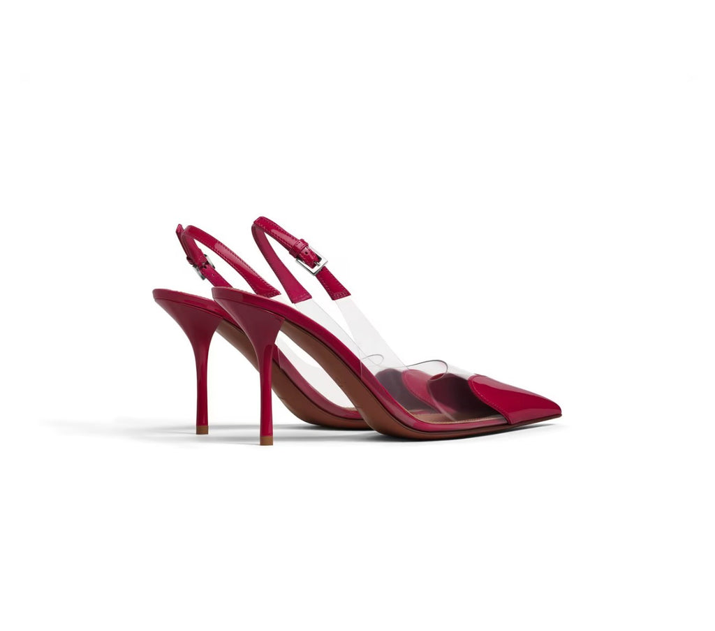 Slingback Heels Transparent – Luxe Pointed