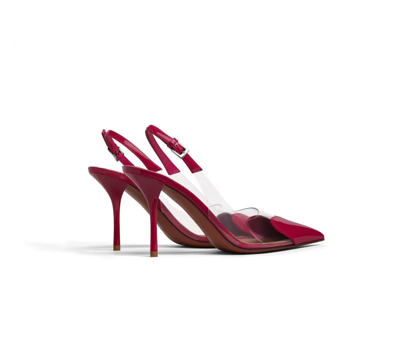 Slingback Heels Transparent – Luxe Pointed